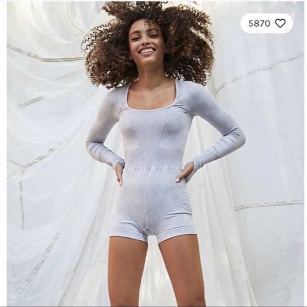 Free People Movement Good Karma Grey Runsie size XS